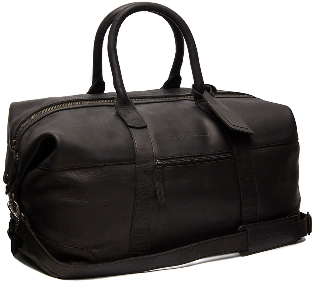 The Chesterfield Brand - Leren Weekendtas Zwart Portsmouth