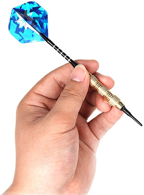 3 Stuks Dartpijlen - Darts - 24 gram - Metalic - Blauw - LOUZIR van Merkloos — afbeelding 4