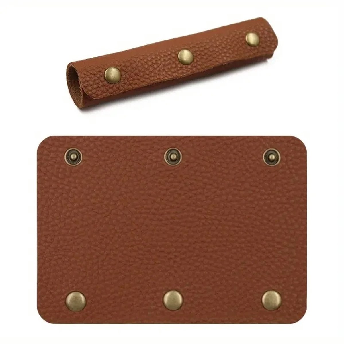 WiseGoods Premium Leren Handvatbeschermers Set Van 2 – Luxe Tas & Koffer Accessoire - Handgreep / Handvatten Voor Tassen - Bruin