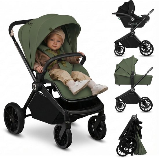 Lionelo Mika Plus Kinderwagen 3in1 met (EAN: 5903771709712) - Lionelo - €429,99
