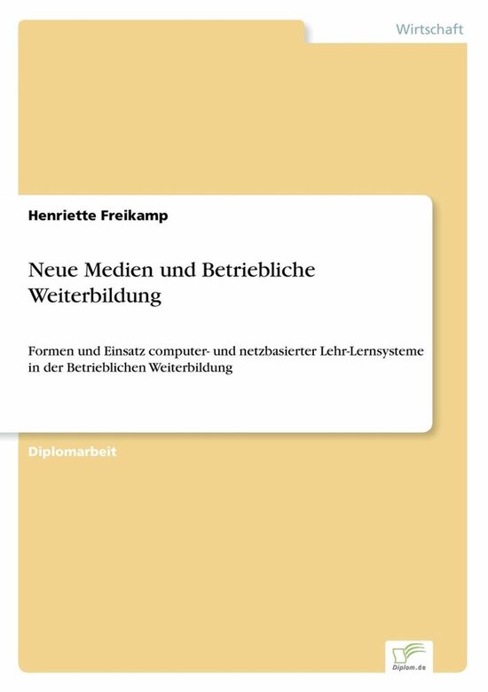 Neue Medien und Betriebliche Weiterbildung - cover