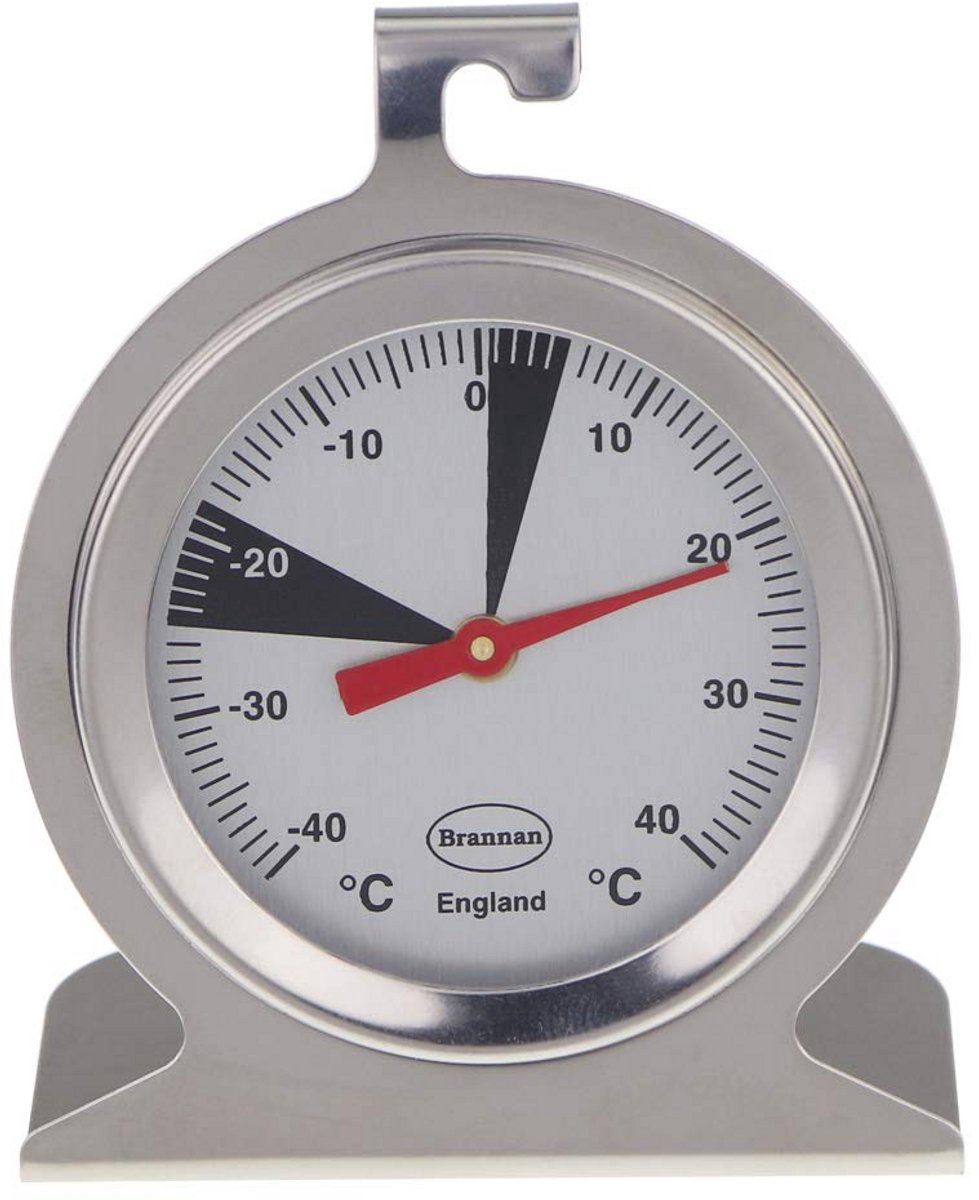 RVS Wijzerplaat Thermometer 50mm voor Koelkast en Diepvriezer - Nauwkeurige Temperatuurmeting