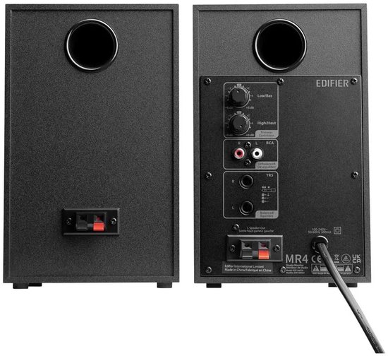 Edifier MR4 Studio Monitor Speakers - Zwart | bol