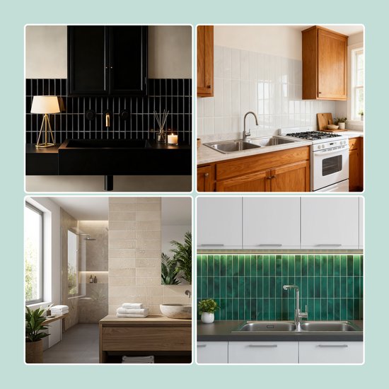 Vieshful Tegelstickers 20 Stuks – 30x30 Cm Marmerlook, Waterdicht PVC Voor Keuken En Badkamer, Grijs