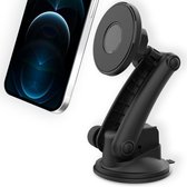 Accezz Telefoonhouder auto - Geschikt voor MagSafe - Dashboard en voorruit - Magnetisch - Zwart