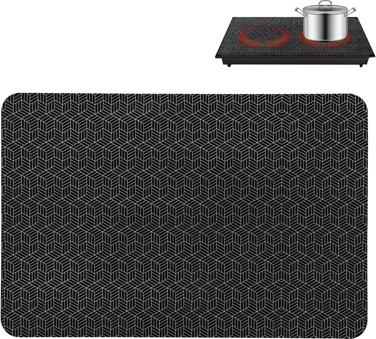 Antislip Siliconen Beschermmat voor Inductiekookplaat - Hittebestendig en Kraswerend