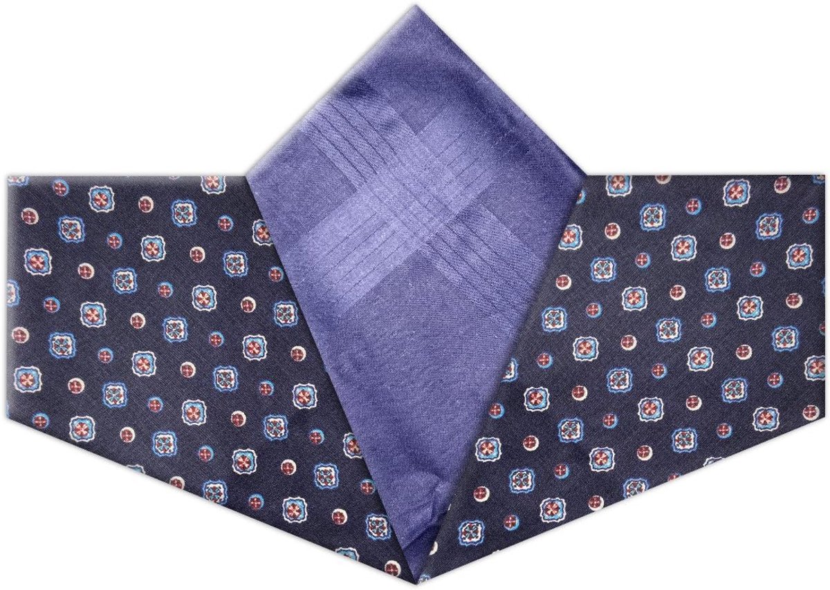 Zakdoek 100% Katoen Patroon Satijnen Rand 40x40 cm - Set van 3