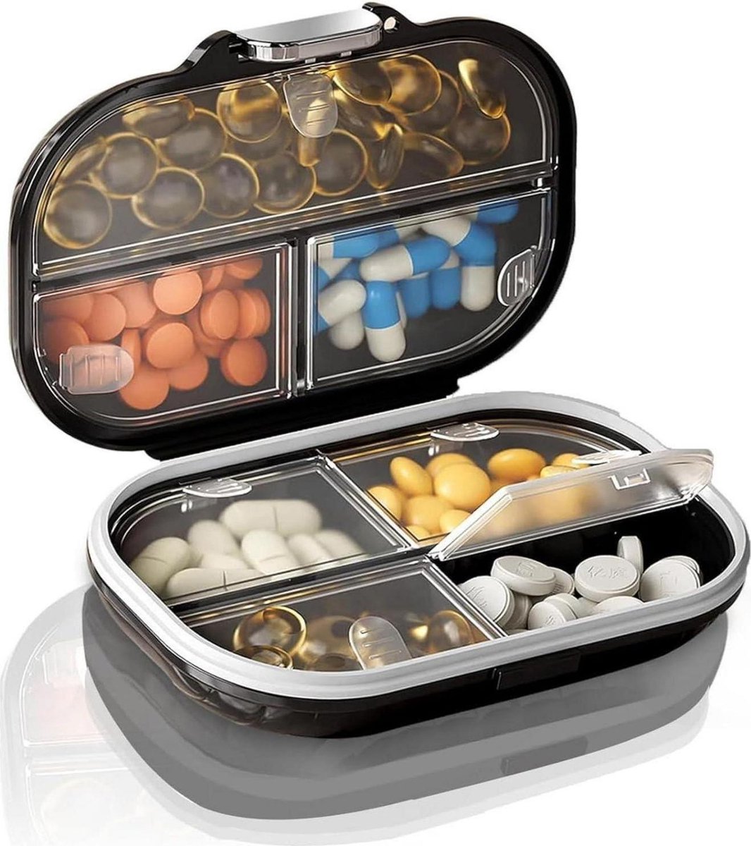 Pillendoos voor 7 dagen, reispillendoos, opbergdoos