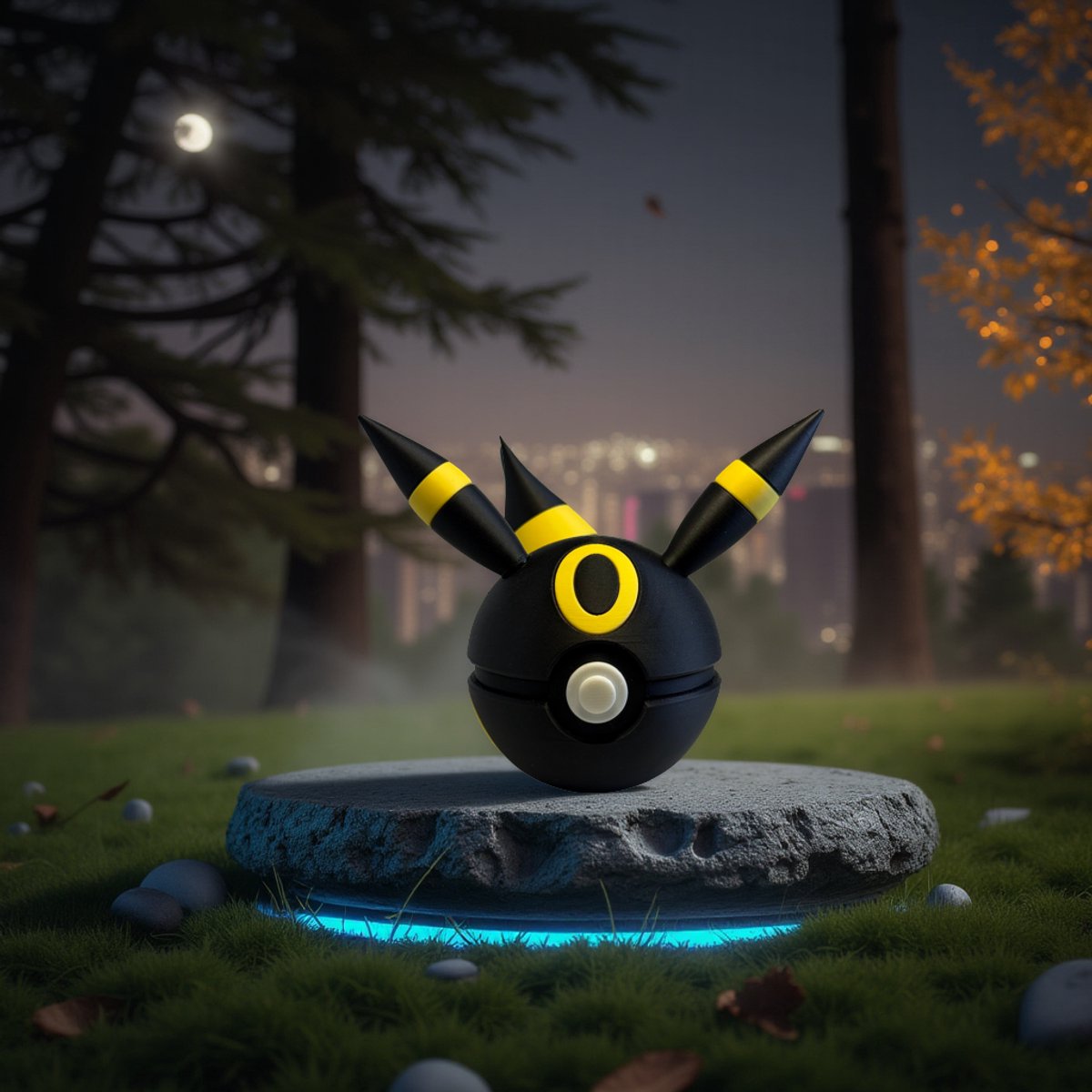 Umbreon Collectible, 3D-Geprinte Decoratie, Cadeau voor Fans