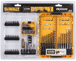 DeWalt Extreme schroefbit- en borenset DT70759-QZ steen/metaal 63-delig