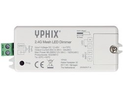 Module variateur LED 2.4G – 12V–48V | variateur de bande LED sans fil – Max 8A