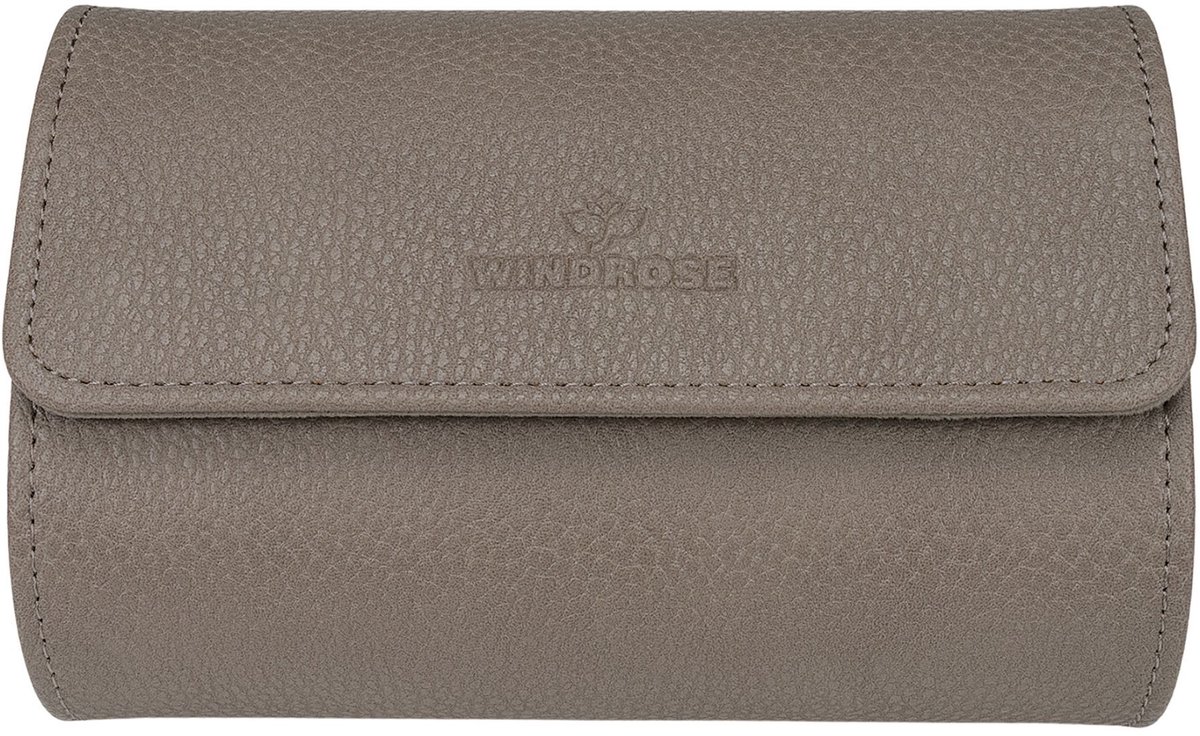 Windrose Tempora Reise - Watch Case (für 2 Uhren) 15 cm (beige)