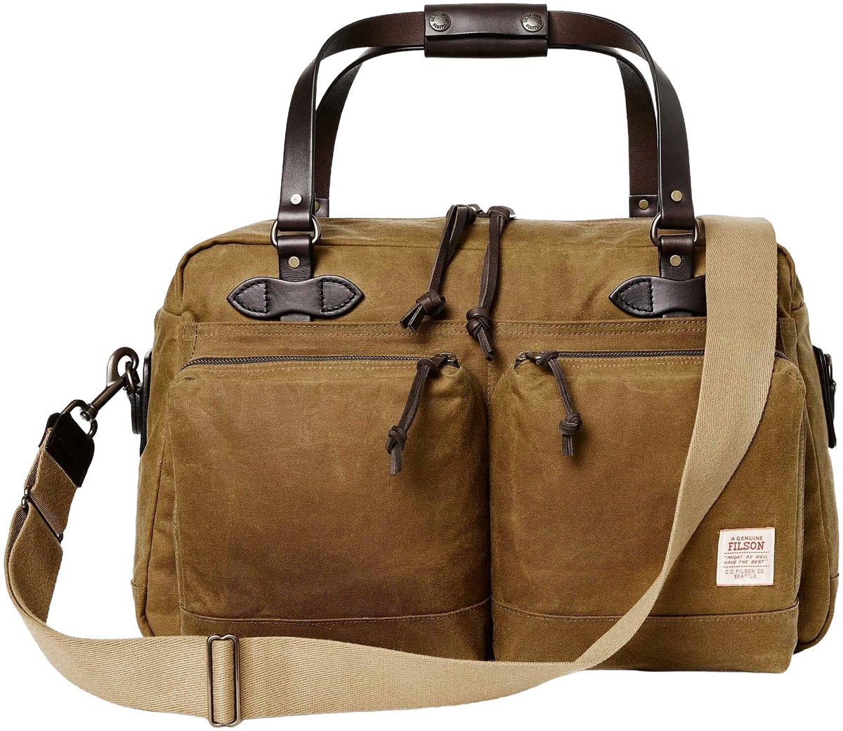 Filson 48 Hour Tin Cloth - Duffeltas 48 cm (dark tan)