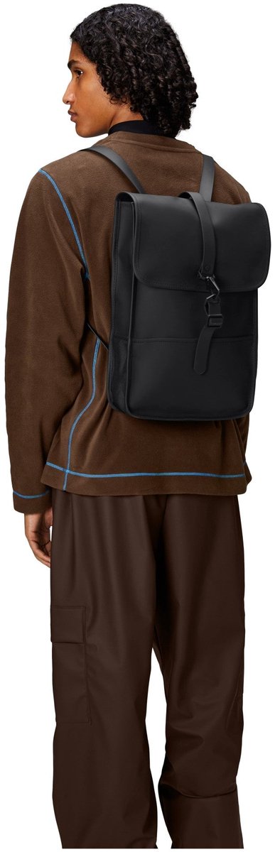 Rains Mini W3 Unisex Rugzak - Zwart – foto 5