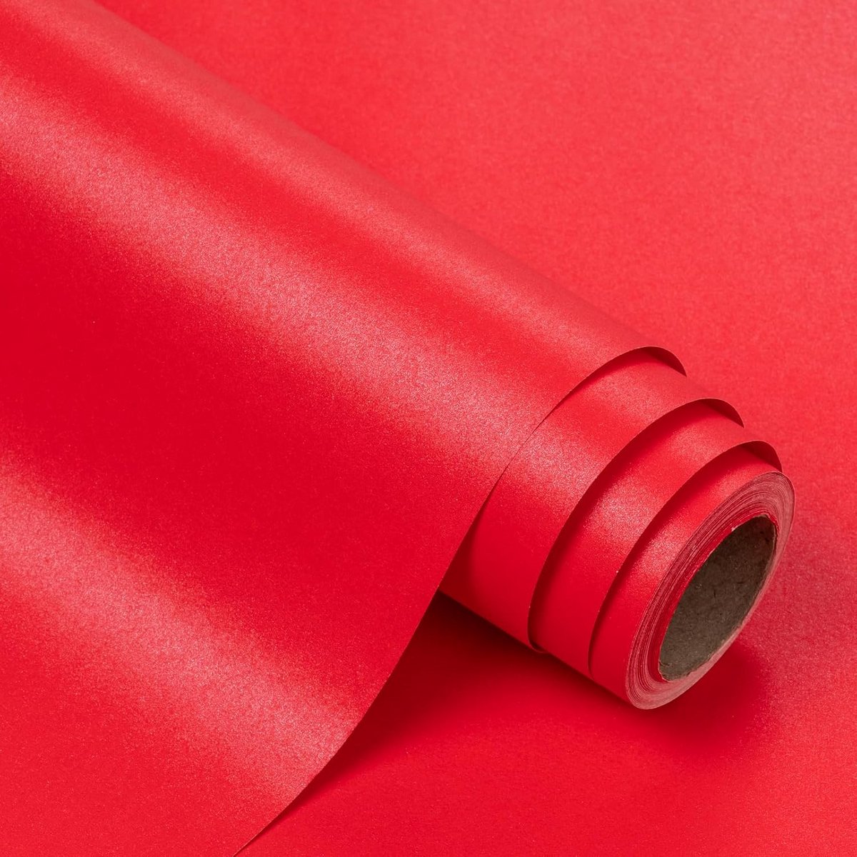 Glanzend Rood Inpakpapier - Glanzende Geschenkpapier Rol voor Cadeaus