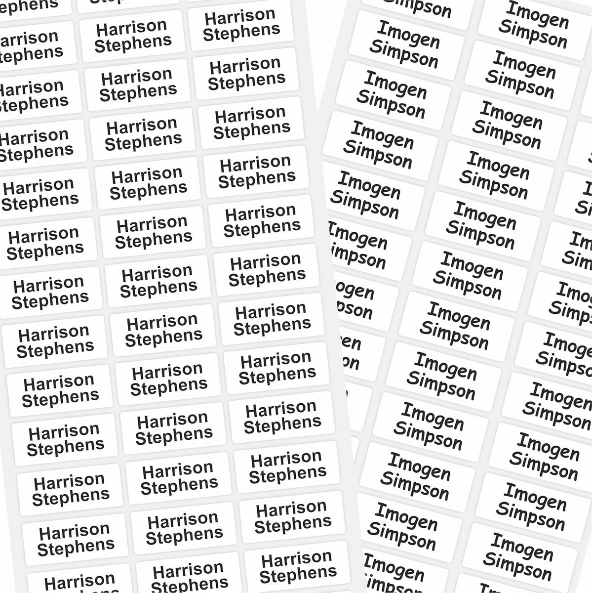 60 Waterdichte Zelfklevende Naamstickers voor Schoolspullen en Flessen