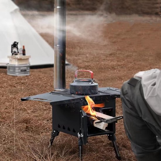 Houtkachel Vrijstaand - Verwarming Binnen - Tentkachel - Kachel — afbeelding 5