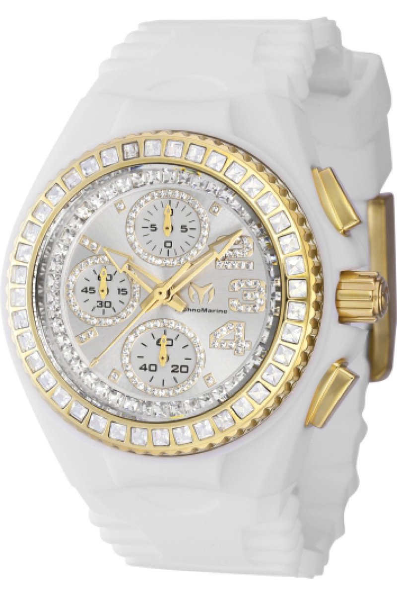 TechnoMarine Cruise TM-121198 Dames Horloge - Waterdicht - Analoog - Quartz Uurwerk - Roestvrij Staal met zilveren Wijzerplaat - 40mm