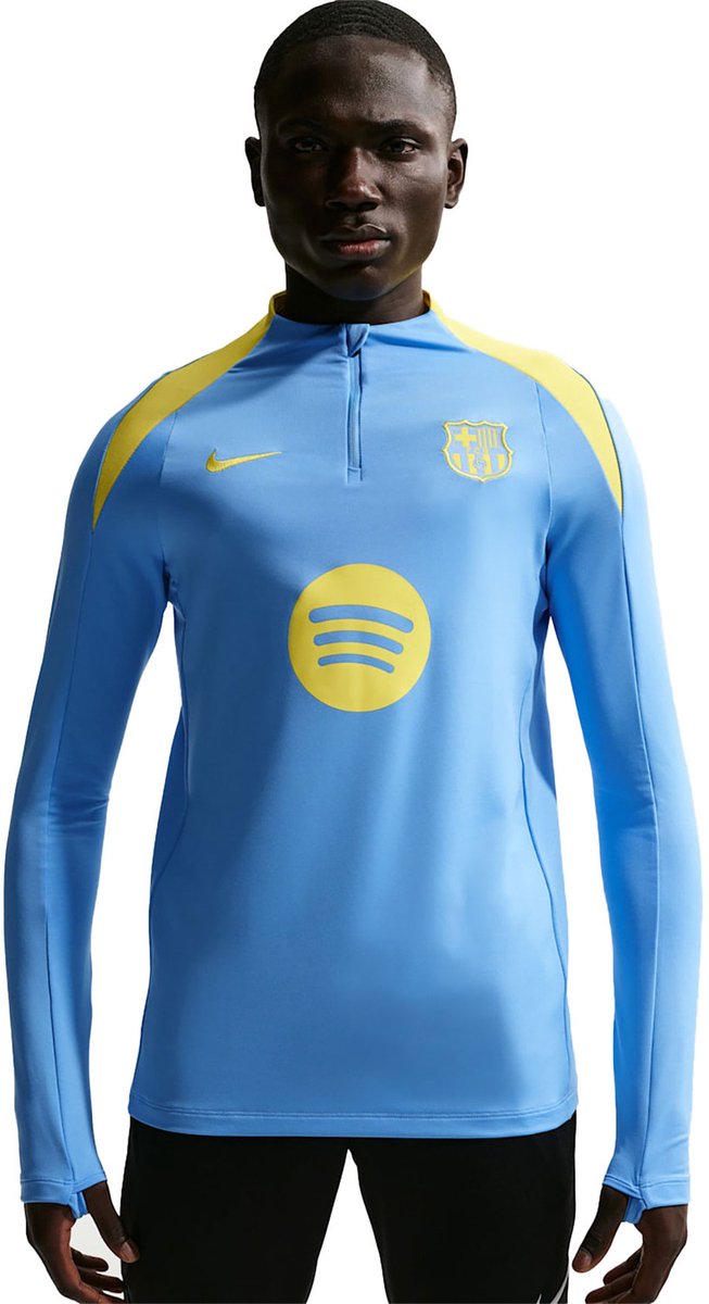 Nike FC Barcelona Strike Drill Top 2025/2026 - Blauw/Geel - Maat XL - Heren