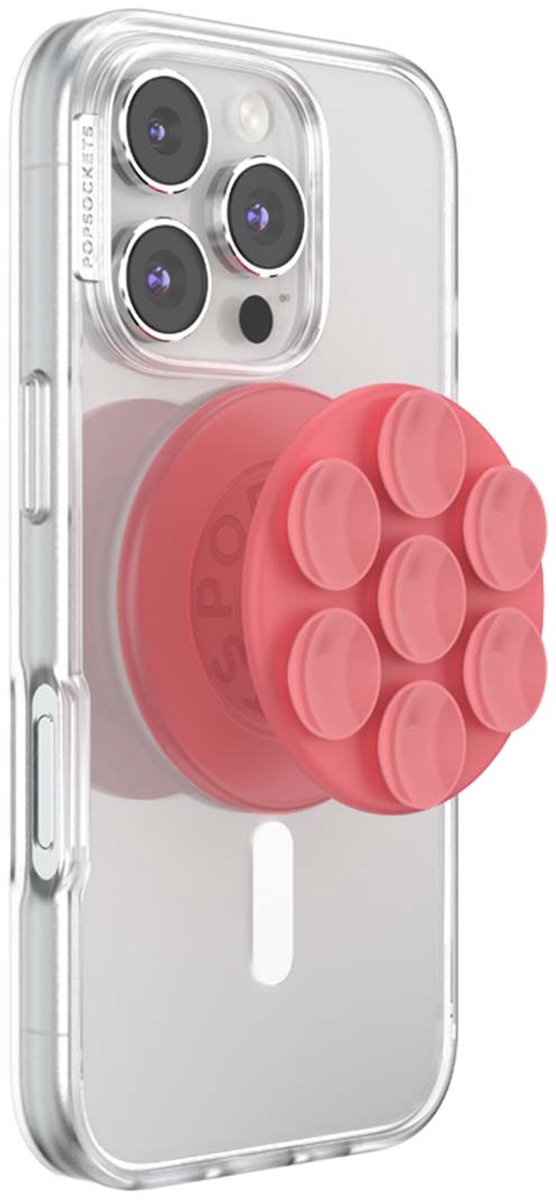 PopSockets, PopGrip MagSafe-houder voor smartphone Suck-Up-collectie, Roze