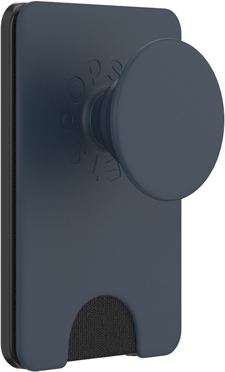 PopSockets, PopWallet MagSafe-houder voor smartphone met geïntegreerde kaarthouder, Marineblauw