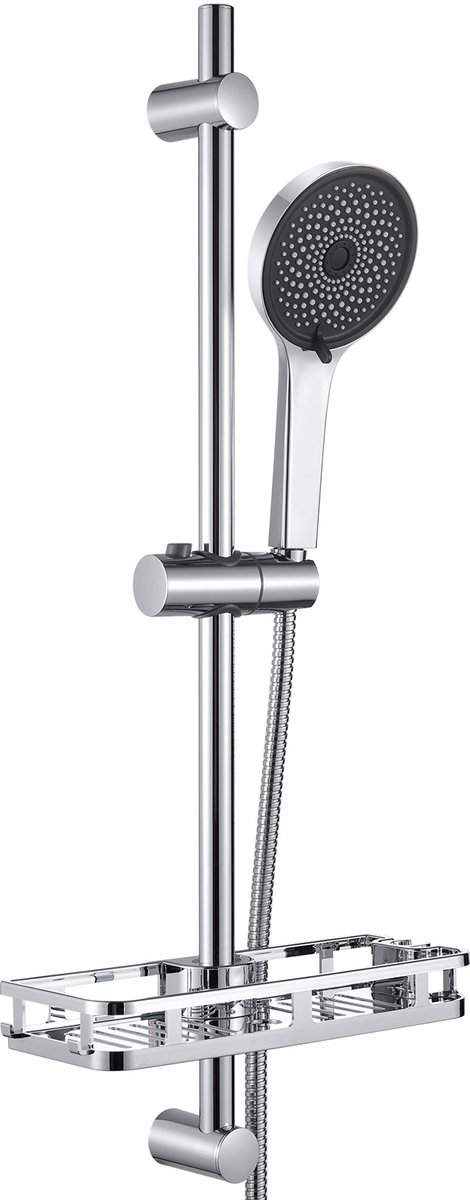 Auralum Max Doucheset met Handdouche - 70 cm Glijstang - Met Zeepschaal - 5 standen - Hoge
