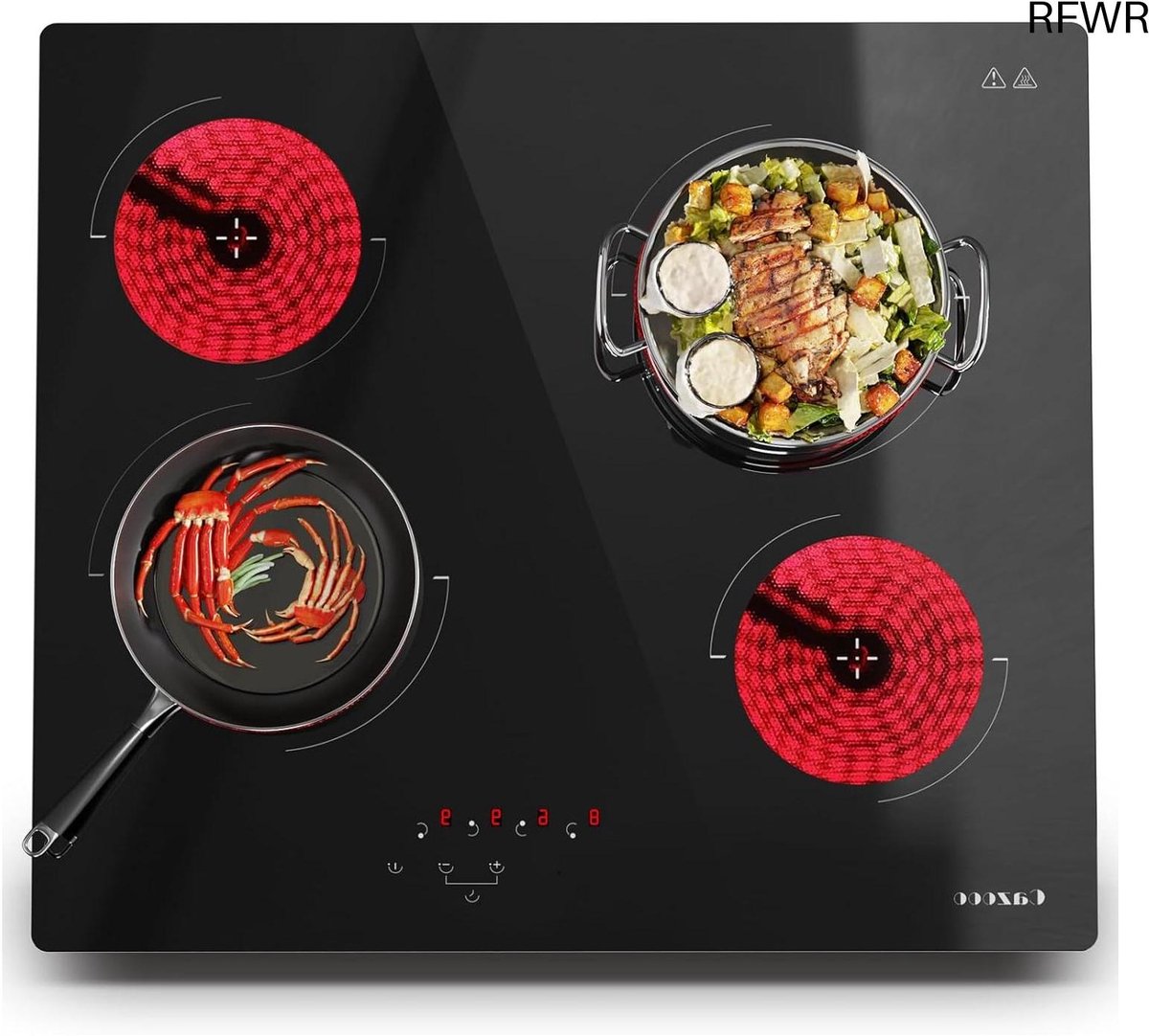 Inductie Kookplaat Vrijstaand - Elektrische Kookplaat 4 Pits - Koken