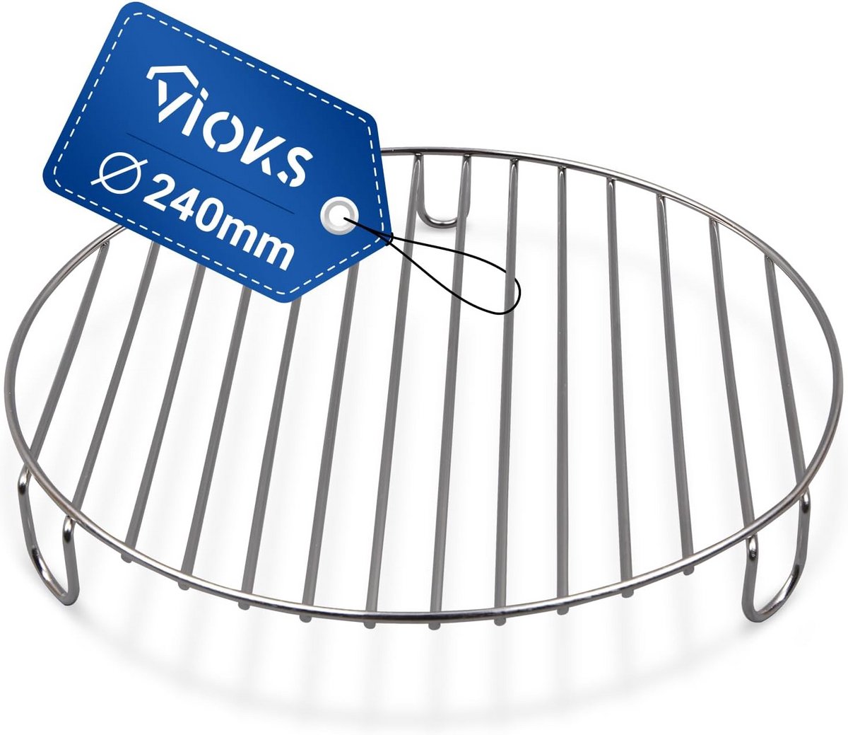 Rond Grillrooster 240 mm RVS - Geschikt als Bakrooster en Afkoelrooster