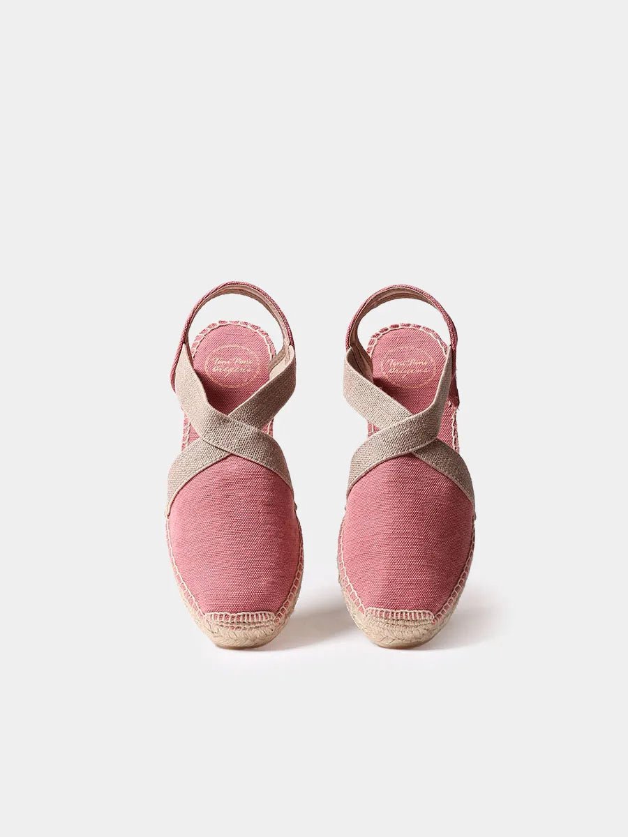 Vegan platte espadrilles voor dames van katoen | VERDI-V