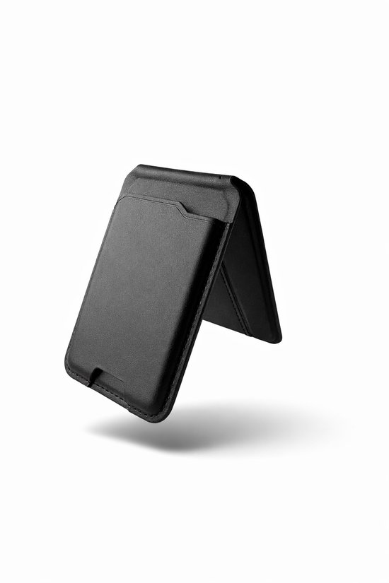 CaseBot Magsafe Wallet, Magnetischer Kartenhalter für iPhone 16/15/14/13/12-Serie, passend für 6 Karten, sichere RFID-Blockierung, schlanker Wallet-Kreditkartenhalter für Damen und Herren, Schwarz