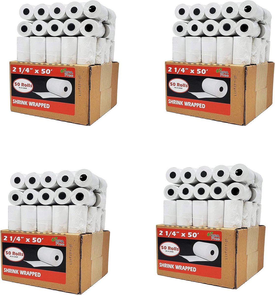 4 Rollen Thermisch Kassabonnenpapier 57mm x 15m - Universele Geschikt voor Pinautomaten en Printers