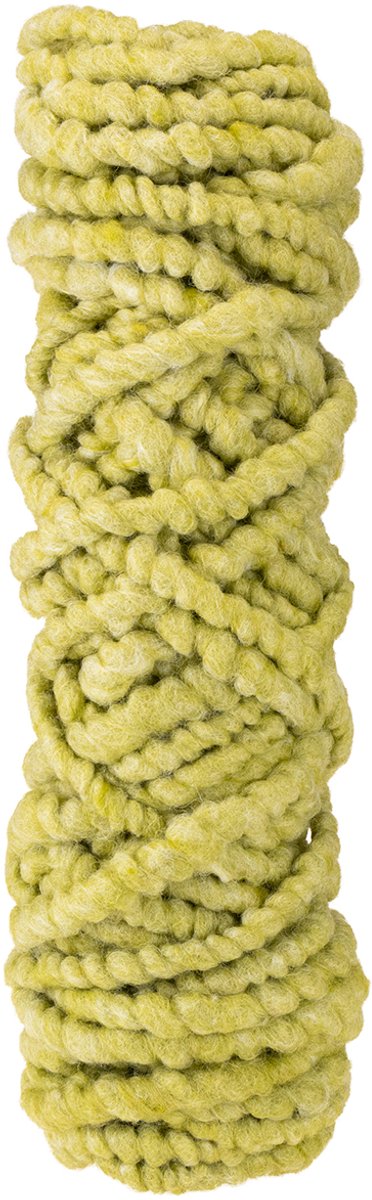 Zacht Mirabell viltkoord, wol, groen, 25 meter decoratief lint voor bl