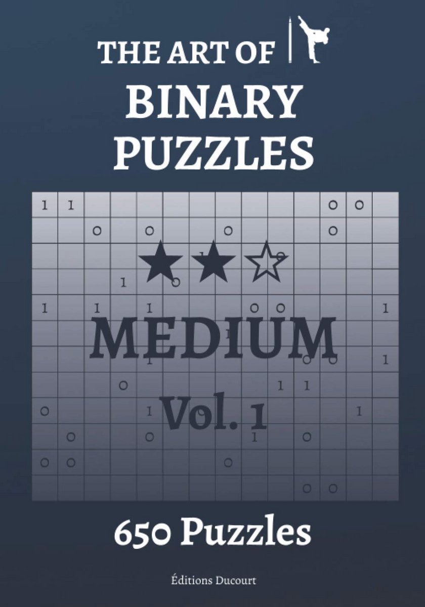 Logische Puzzelboek: Takuzu Binairo Spel - 6x6 tot 14x14 Raster - Inclusief Oplossingen