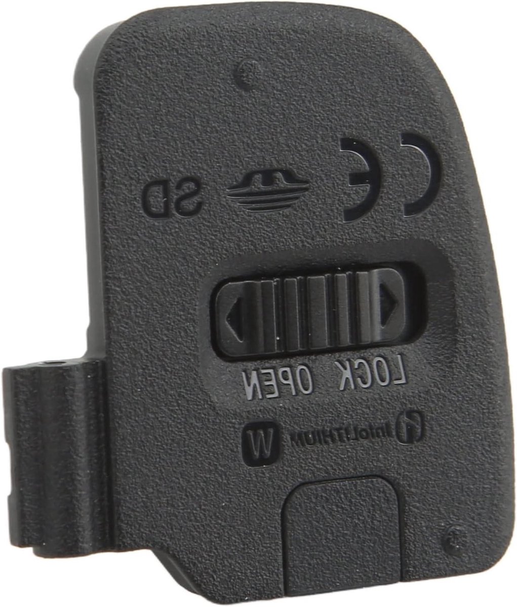 Vervangende batterijklep voor camera - Zwart - Camera reparatie onderdeel