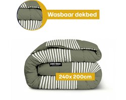Dekbed-Discounter - Fresh and Co Dekbed Zonder Overtrek 240 x 200 cm - Wasbaar dekbed - Wasbaar op 40 graden - All season dekbed - Vertical Lines