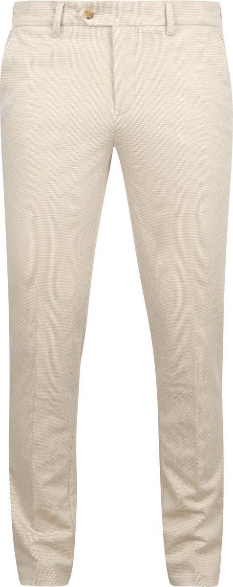 Suitable Das Pantalon Houndstooth Sand - Maat 52 - Heren