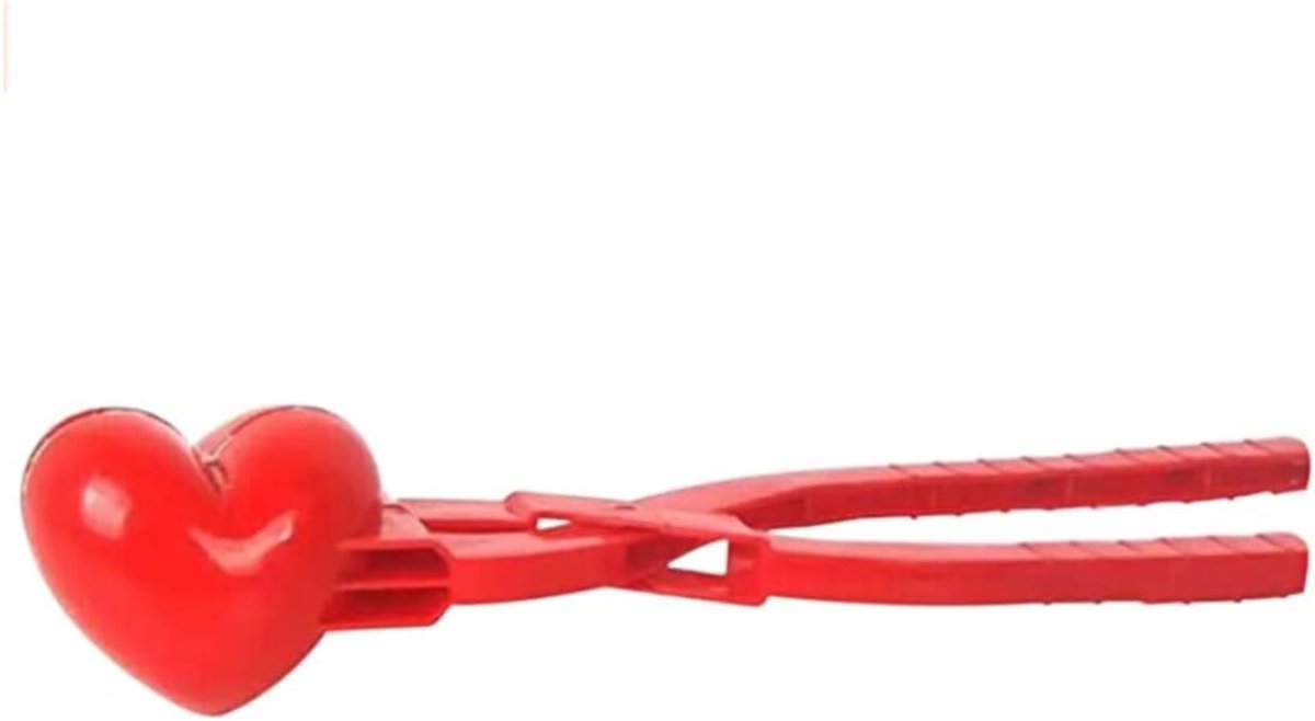 Hartvormig hulpmiddel voor het maken van sneeuwballen, plastic sneeuwclip voor de winter, voor kinderen, buitenspellen en zandkastelen.