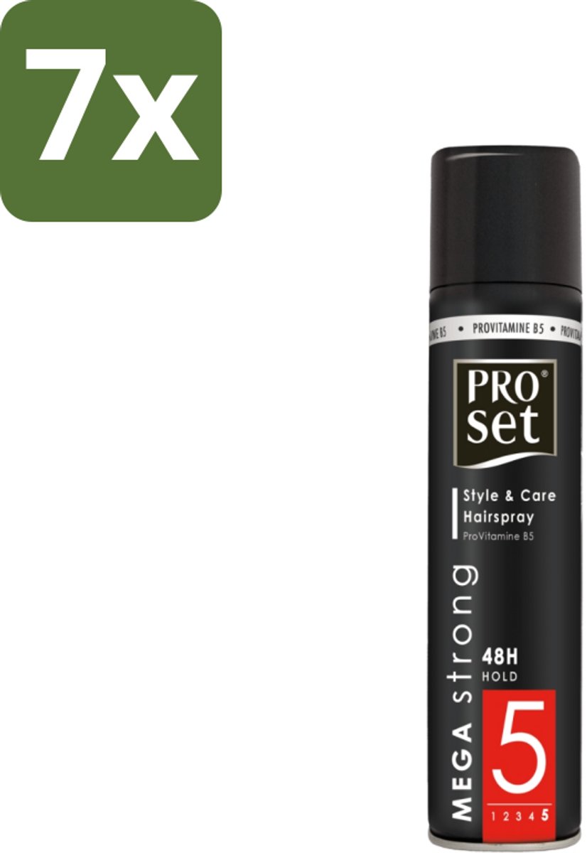 Proset - Haarspray - Mega Strong - 48 uur Werking - 300 ml - Bulkverpakking - 7 stuks