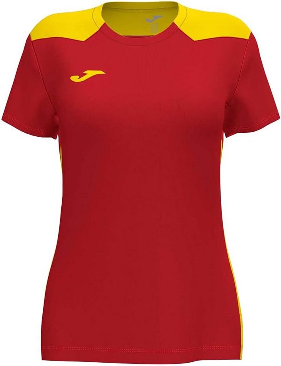 Sportief Dames T-Shirt Korte Mouwen met Contrasterende Strepen