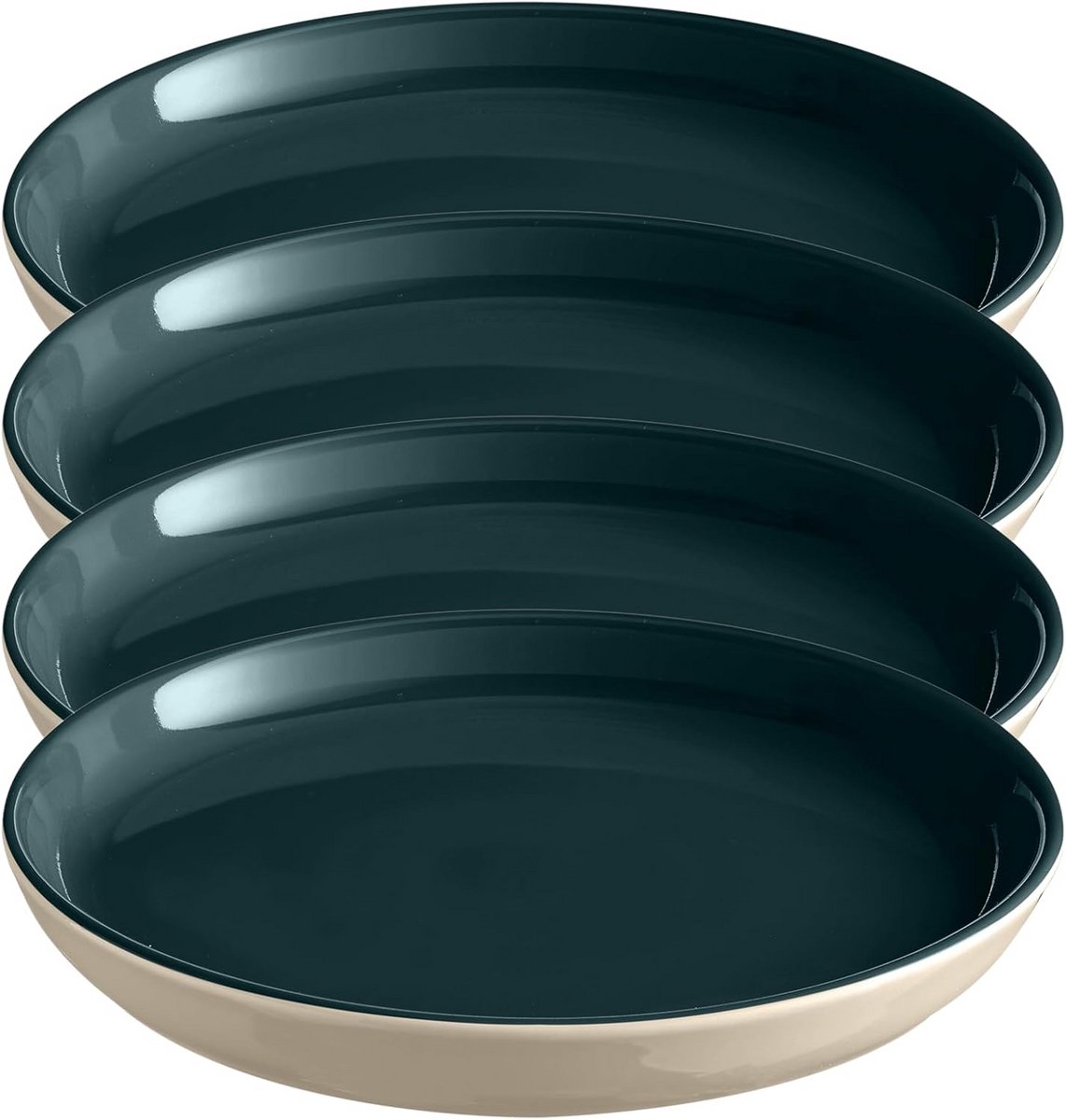 Set van 4 Keramische Dinerborden 28cm Stapelbaar Ovenbestendig