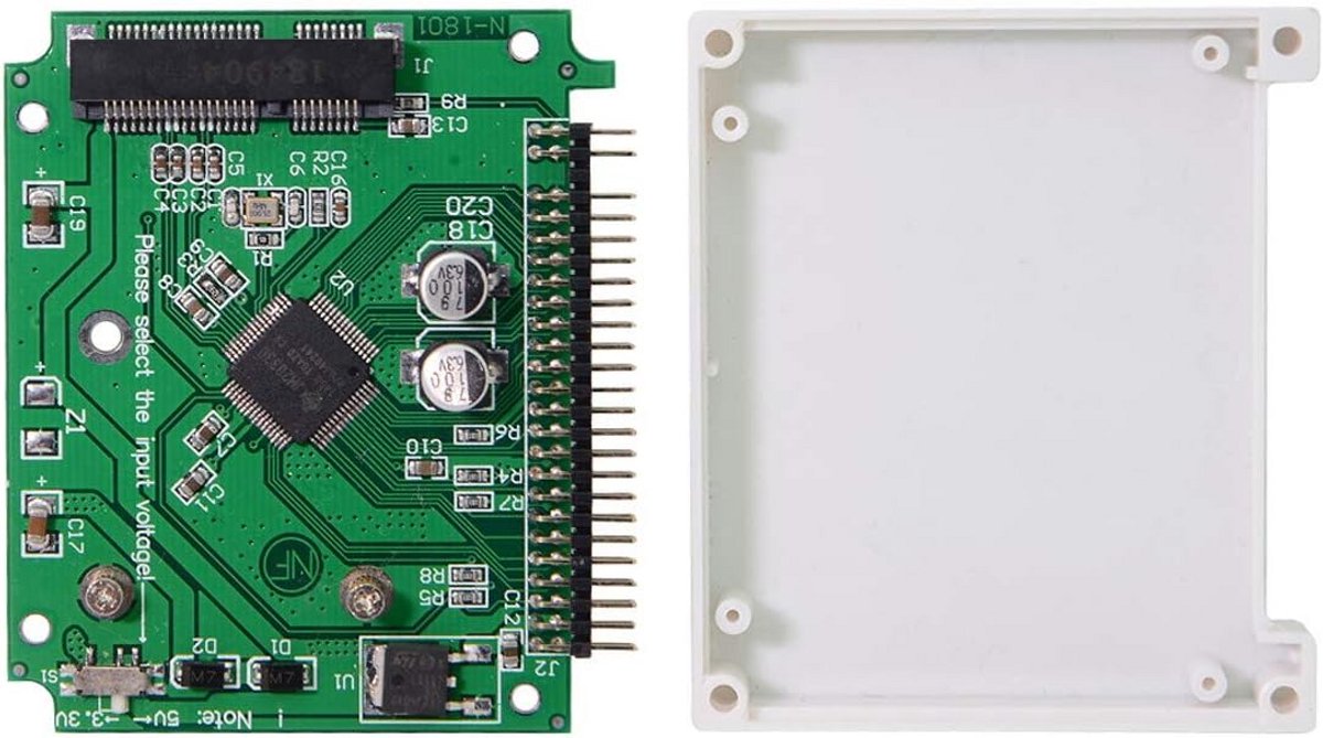 M.2 SSD naar 44-pins IDE 2,5 inch Adapter Behuizing Low Profile voor Laptop