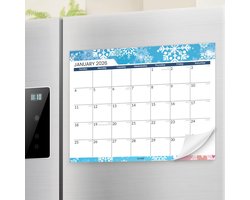 Grote Magnetische Weekplanner voor Koelkast (Okt 2025 - Jun 2027) - 21 Maanden Familie Agenda