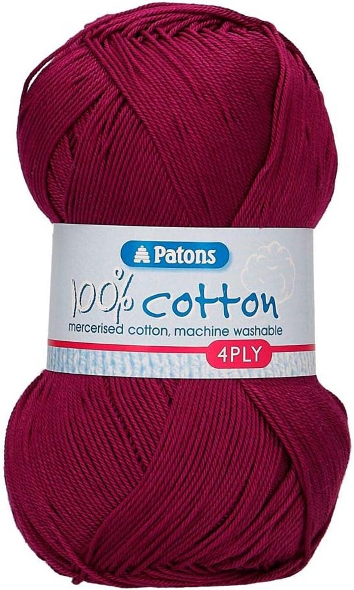 Katoenen Breigaren 4-draads Fuchsia - Zacht en Duurzaam
