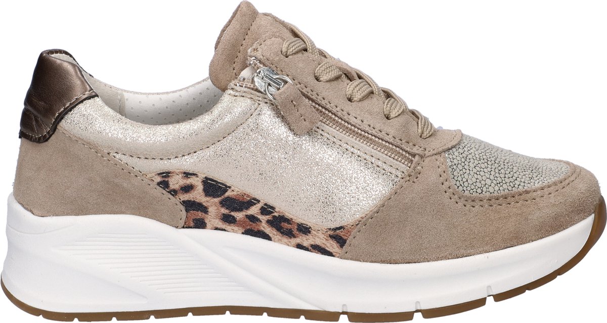 Nelson Flex dames sneaker - Beige multi - Maat 38