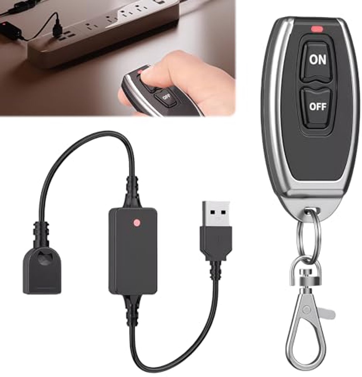 USB Schakelaar - Draadloze Afstandsbediening - 3.7V tot 16V