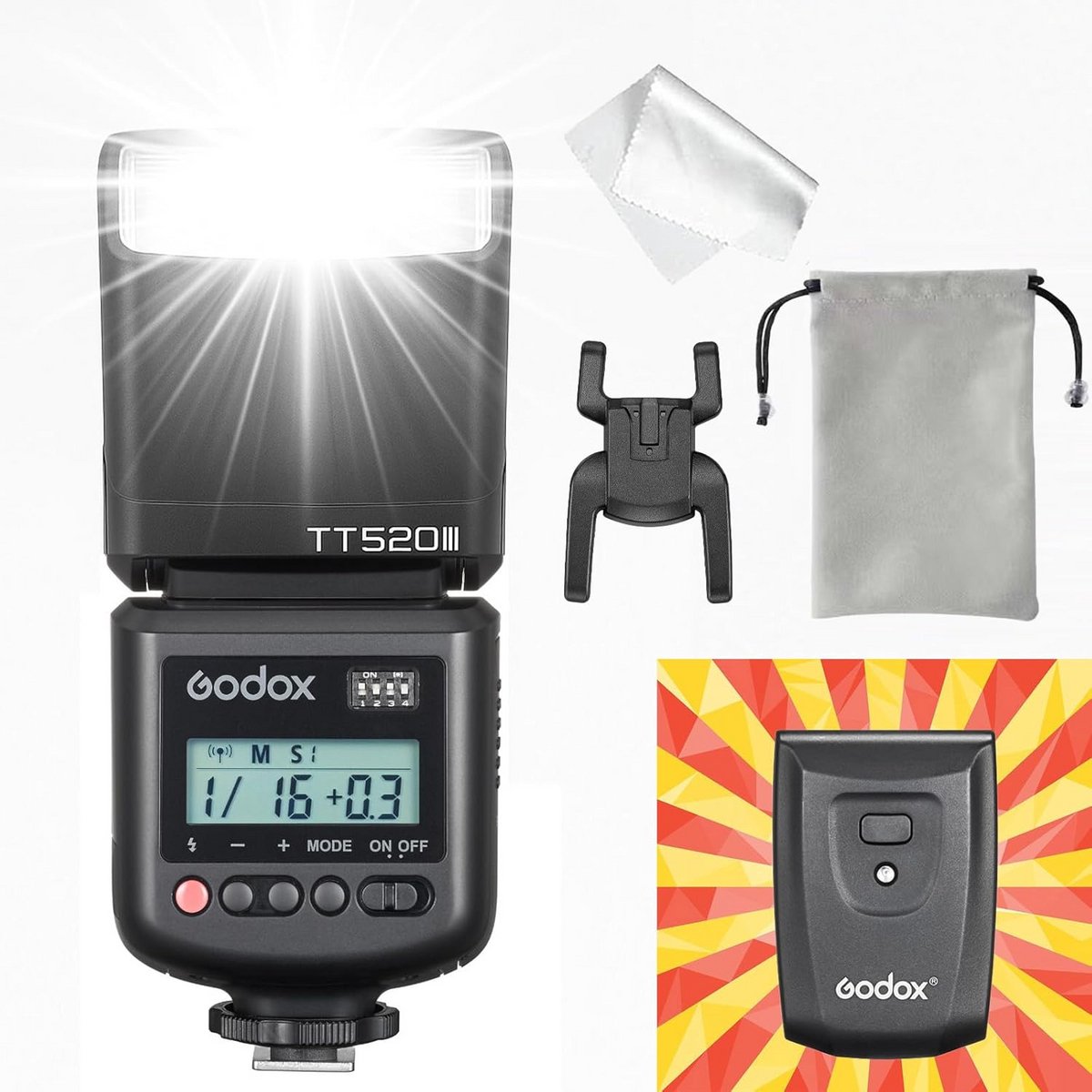 Universele Handmatige Camera Flitser Speedlite GN33 met S1/S2 Modi en Snelle Recycling