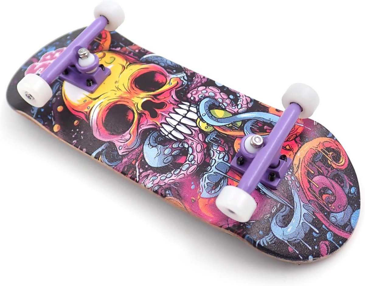 Professionele Houten Fingerboard Set Compleet 34mm Met Trucks en Lagerwielen