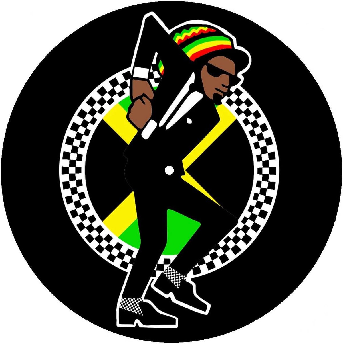 Slipmatten Set voor 12 inch Draaitafels - Ska Reggae DJ Vinyl Accessoires