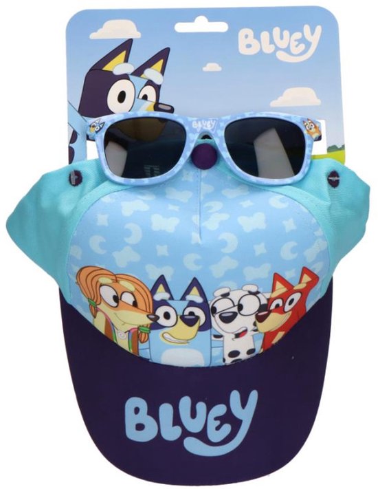 Bluey Zonnebril Set - Pet Set - Blue Team - Accessoires - Voor kinderen - Voor jongens en meisjes