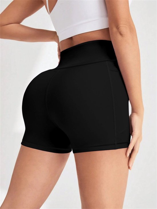 Dames Hoge Taille Yoga Sport Shorts - Verstevigende en Slimming Fitness Korte Broek voor Yoga en Trainen — afbeelding 2
